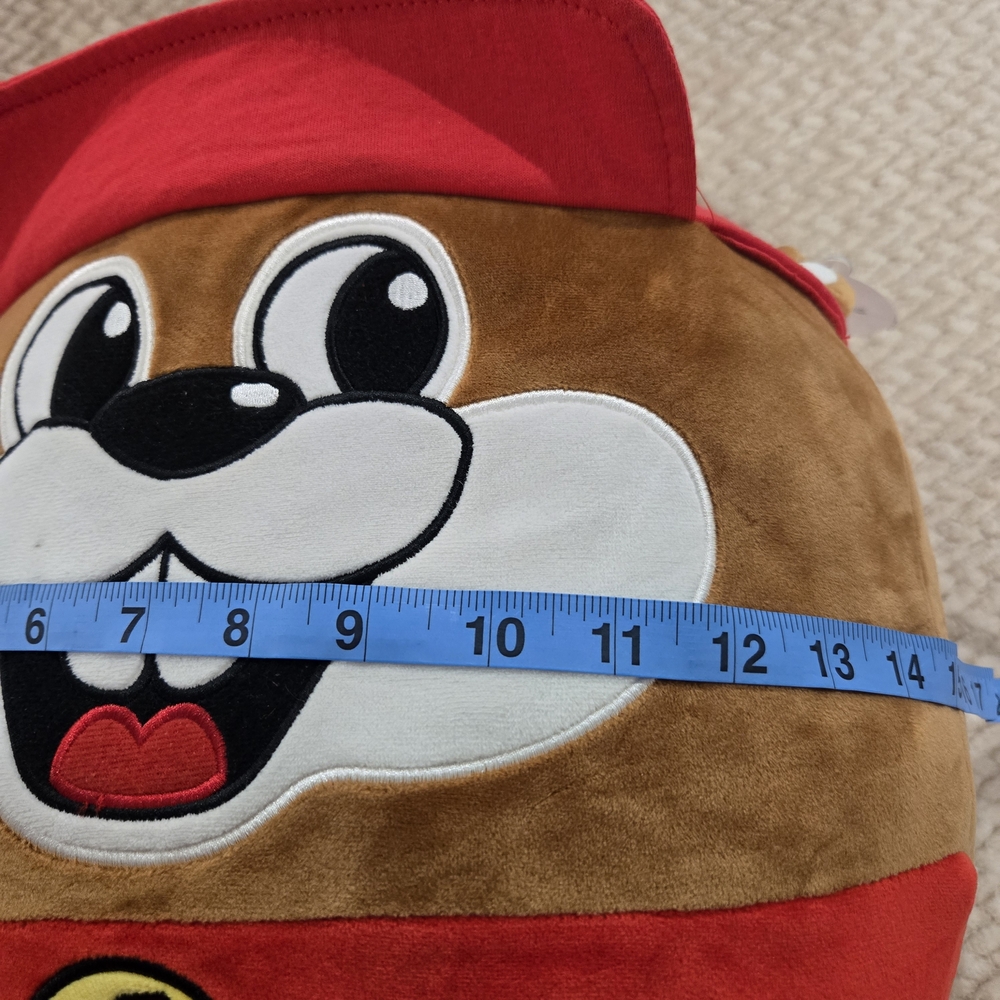 Buc-ee’s Beaver Plush Pillow Red Hat Travel Mascot Soft Toy Cute - Picture 8 of 9